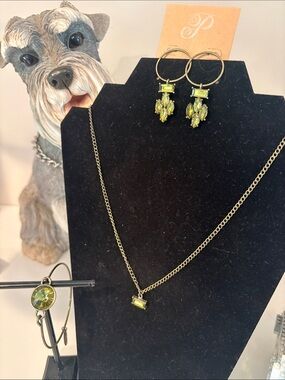 Plunder coordinating necklace, bracelet, and earrings set